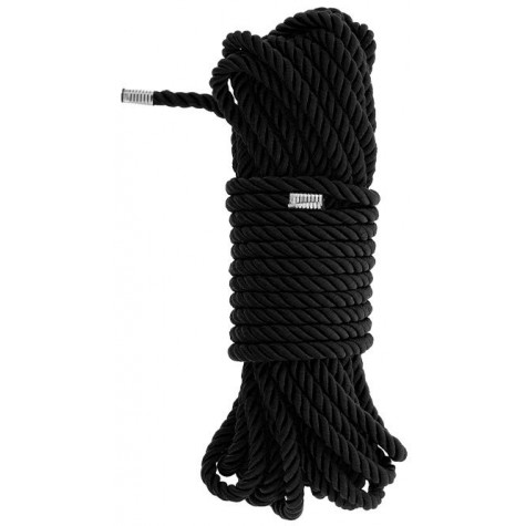 Черная веревка для бондажа BONDAGE ROPE - 10 м.